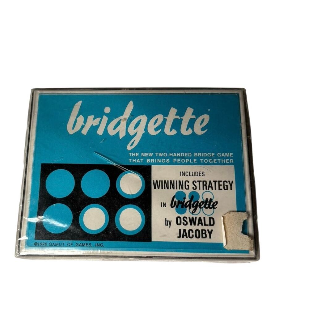 Vintage 1970 Bridgette Cards w/ Instructions & Case-2 Deck Card Set Sealed
